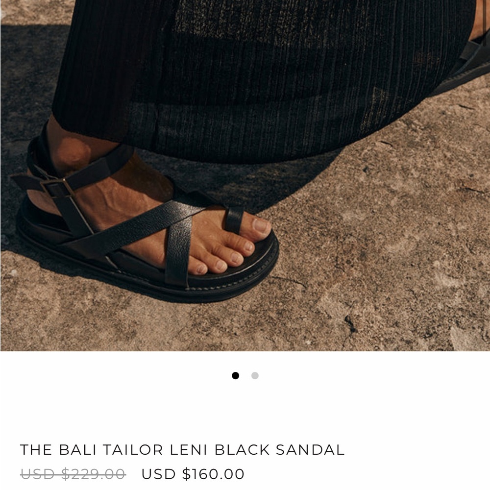 THE BALI TAILOR LENI BLACK SANDAL